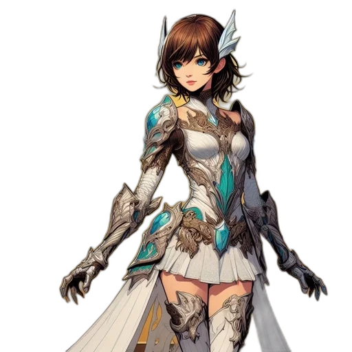 dress, weapon, concept art, fantasy art transparent PNG cut-out