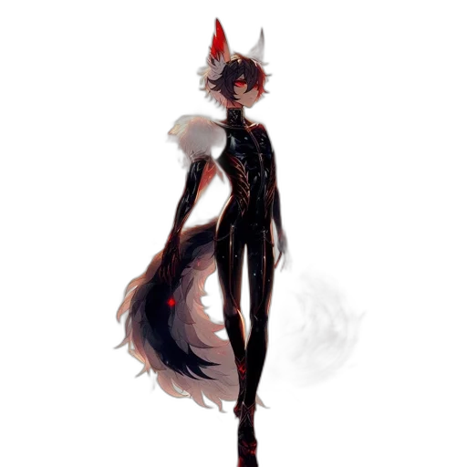 staff, creature, dress, mask transparent PNG cut-out
