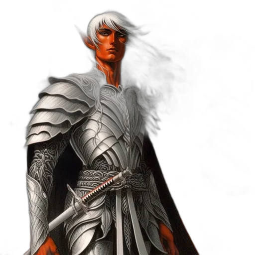 dragon, sword, staff, fantasy art transparent PNG cut-out