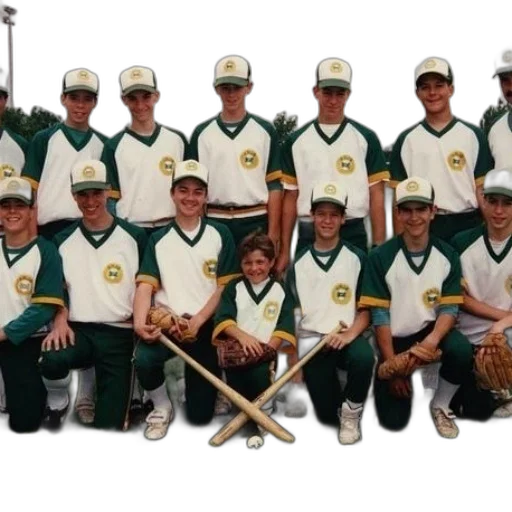 staff, baseball, team, poses transparent PNG cut-out