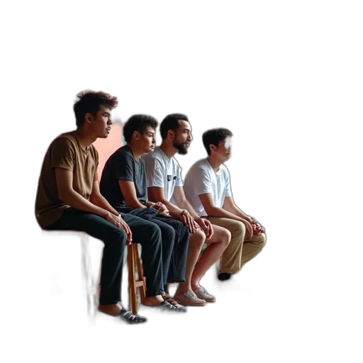 furniture, staff, hair, face transparent PNG cut-out