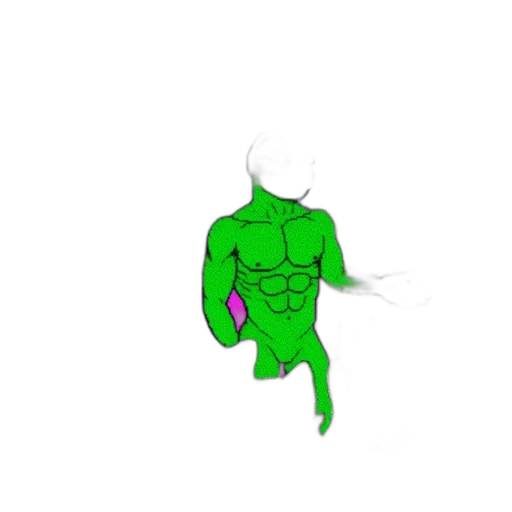 creature, hair, jacket, robot transparent PNG cut-out