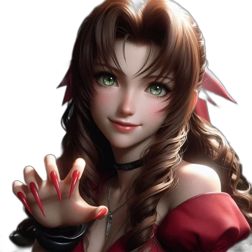 face, fantasy art, anime, concept art transparent PNG cut-out