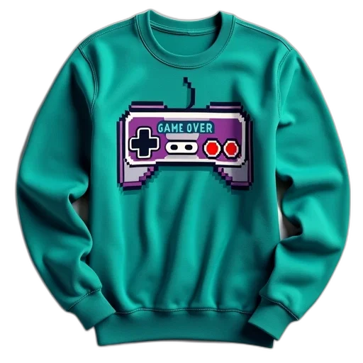 jacket, car, vaporwave, pixel art transparent PNG cut-out