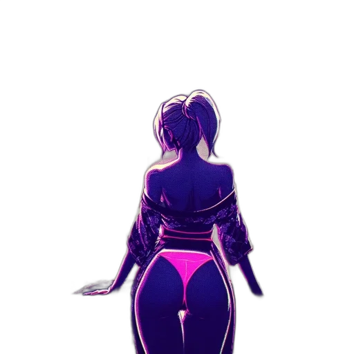 dress, jacket, robot, staff transparent PNG cut-out