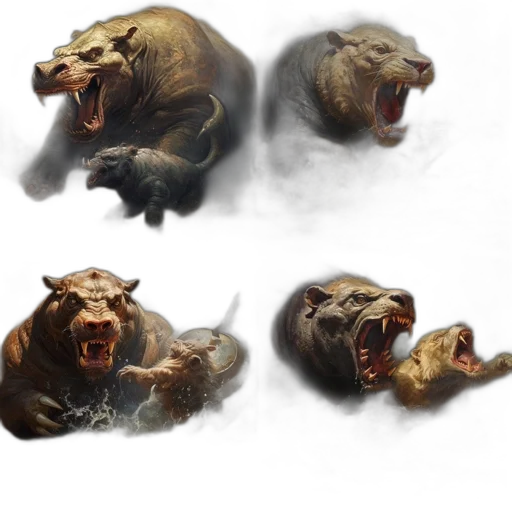 creature, concept art, photorealistic, fantasy art transparent PNG cut-out