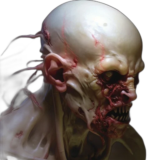 face, mask, creature, concept art transparent PNG cut-out