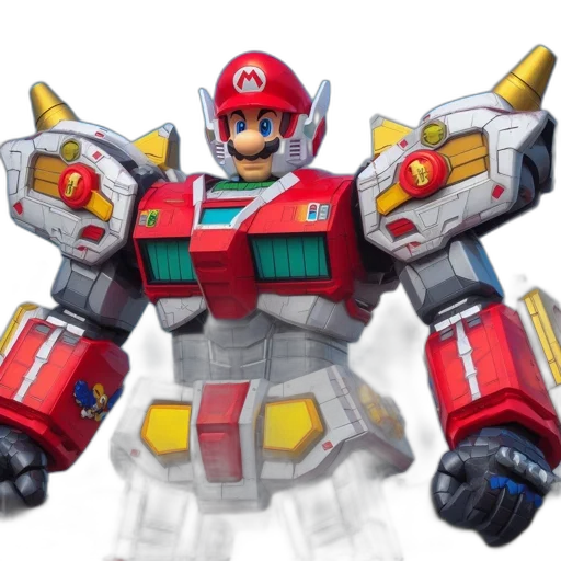 robot, weapon, concept art, 3d render transparent PNG cut-out