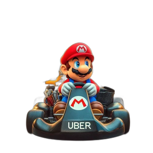 car, hat, 3d render, concept art transparent PNG cut-out