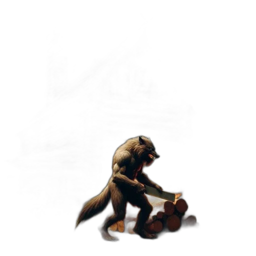 creature, animal, staff, weapon transparent PNG cut-out
