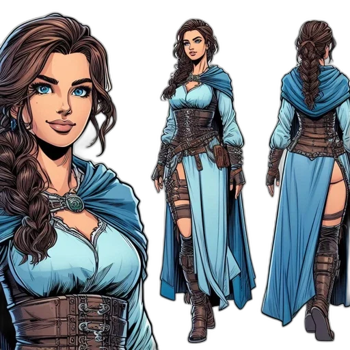 comic book art, concept art, fantasy art, cartoon transparent PNG cut-out