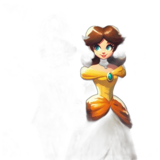 dress, staff, crown, weapon transparent PNG cut-out