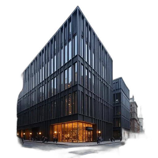 building, 3d render, concept art, photorealistic transparent PNG cut-out