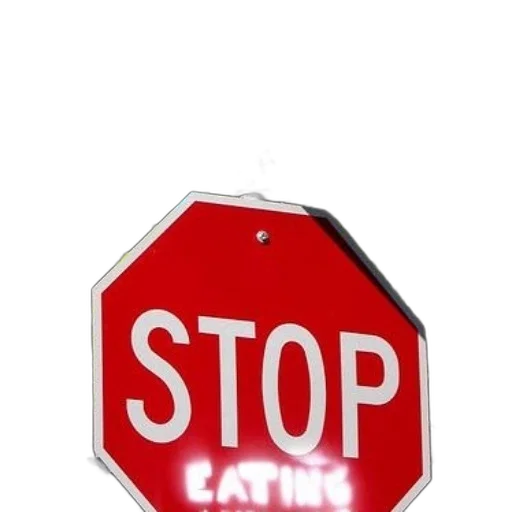 jacket, hair, stop, sign transparent PNG cut-out