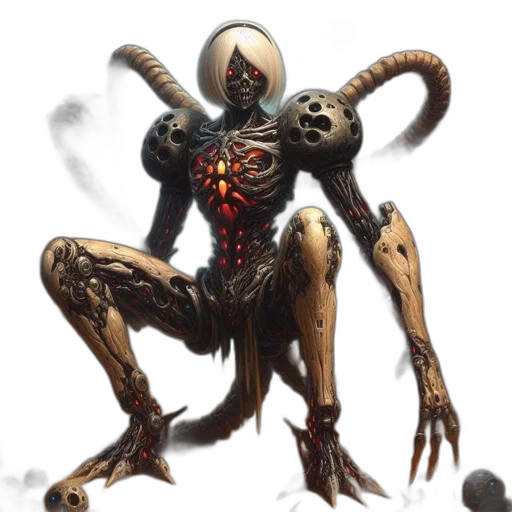 robot, creature, concept art, comic book art transparent PNG cut-out
