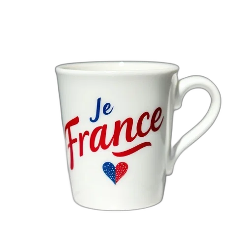 3d render, white, ceramic, mug transparent PNG cut-out