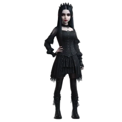 dress, concept art, fantasy art, 3d render transparent PNG cut-out