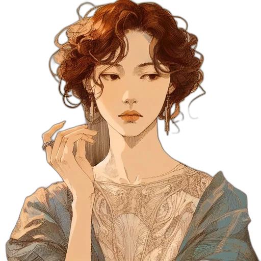 dress, jewelry, face, crown transparent PNG cut-out