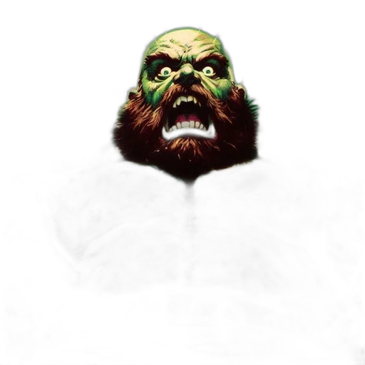 face, mask, creature, staff transparent PNG cut-out