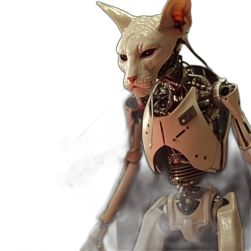 robot, staff, animal, concept art transparent PNG cut-out
