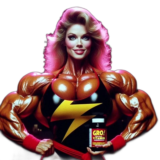 comic book art, muscular, blonde, woman transparent PNG cut-out
