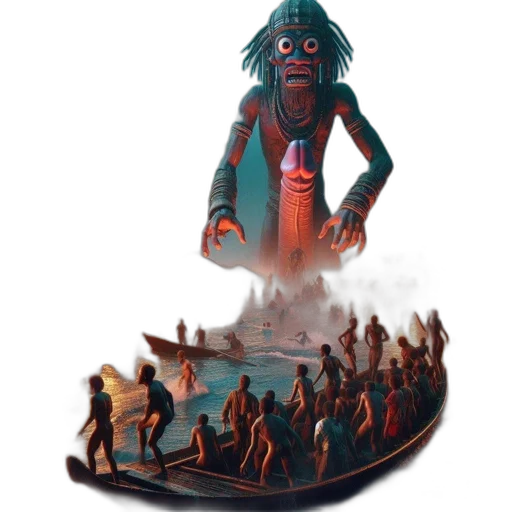 mask, creature, concept art, fantasy art transparent PNG cut-out