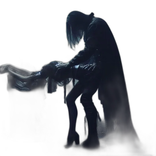 creature, dragon, mask, dress transparent PNG cut-out