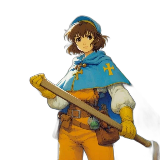 staff, sword, weapon, hat transparent PNG cut-out