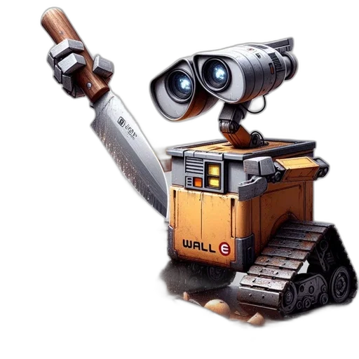 robot, weapon, staff, concept art transparent PNG cut-out