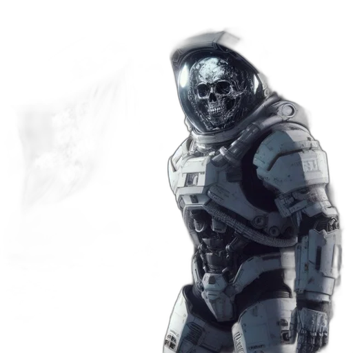 robot, face, mask, jacket transparent PNG cut-out