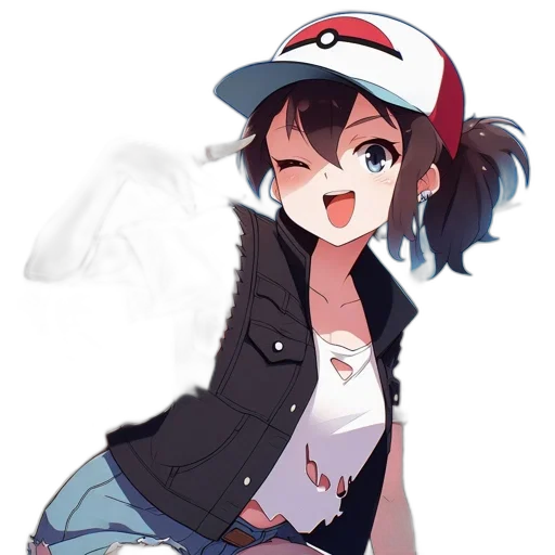 hat, jacket, staff, weapon transparent PNG cut-out