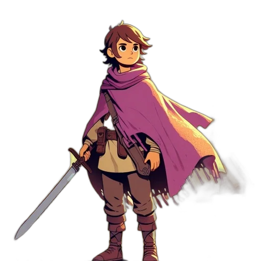 sword, staff, weapon, jacket transparent PNG cut-out