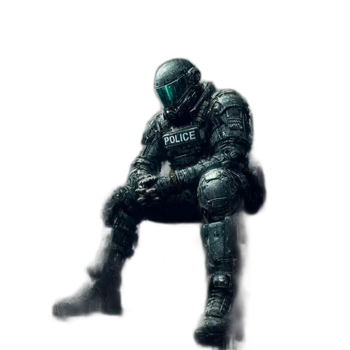 robot, weapon, mask, creature transparent PNG cut-out