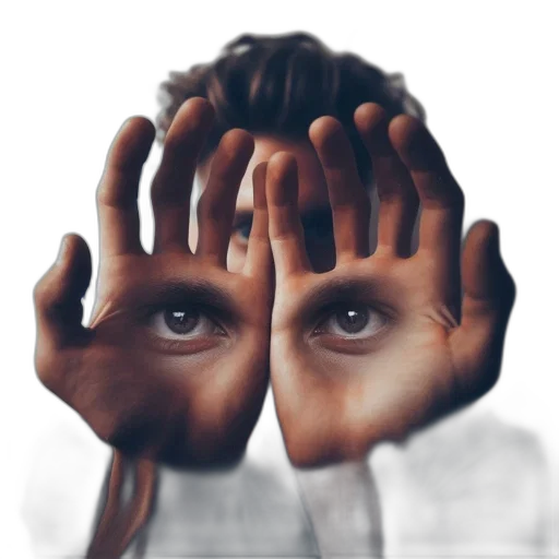 face, mask, creature, hair transparent PNG cut-out