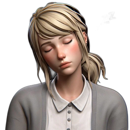 staff, face, photorealistic, 3d render transparent PNG cut-out