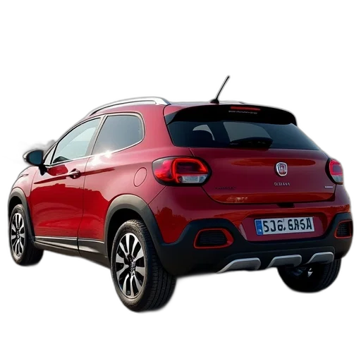 car, 3d render, 2012, fiat transparent PNG cut-out