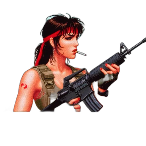 weapon, pixel art, concept art, comic book art transparent PNG cut-out