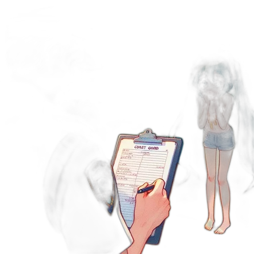 dress, robot, hair, creature transparent PNG cut-out