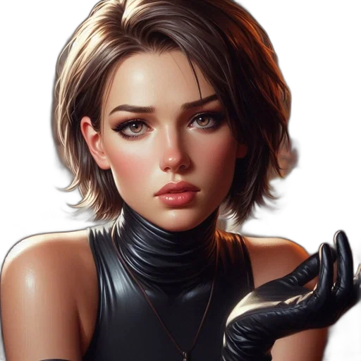 face, jewelry, weapon, jacket transparent PNG cut-out