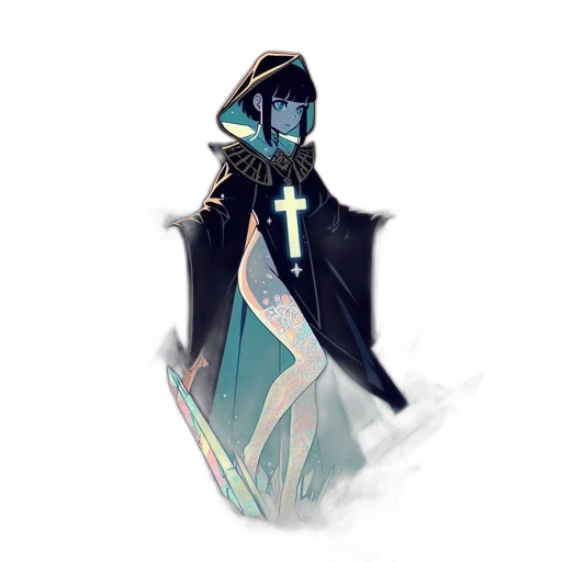sword, staff, dress, creature transparent PNG cut-out
