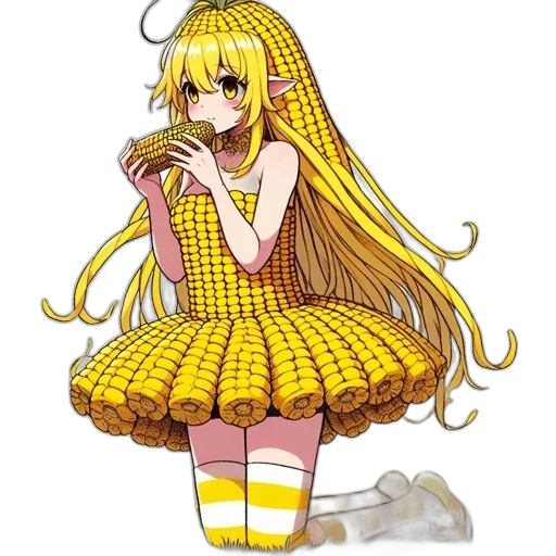 dress, staff, hair, pixel art transparent PNG cut-out