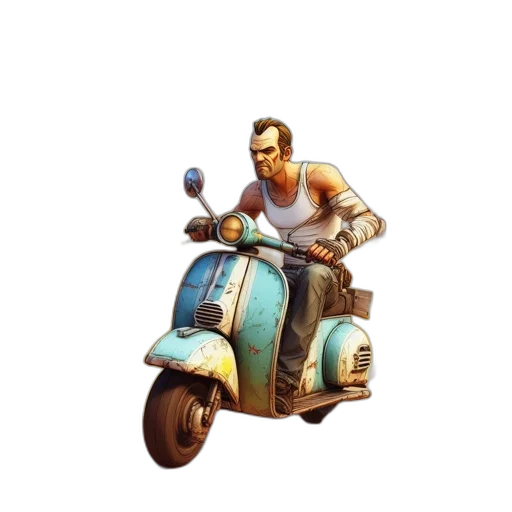 weapon, car, robot, jacket transparent PNG cut-out
