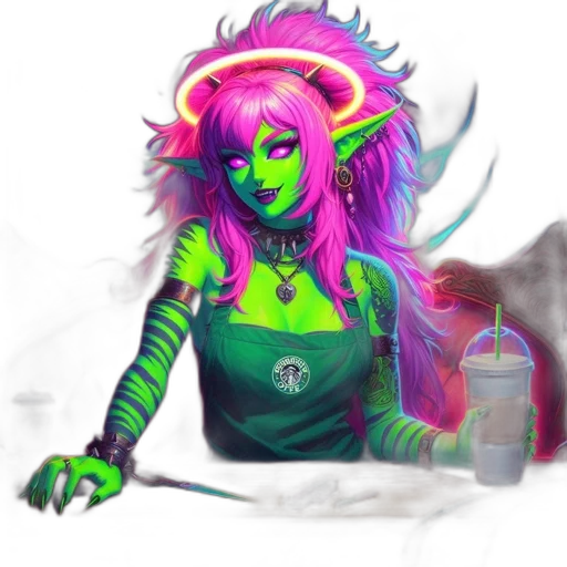 staff, dragon, creature, fantasy art transparent PNG cut-out