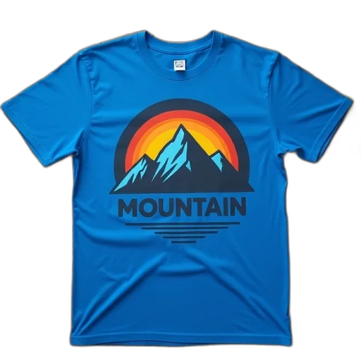blue, t-shirt, graphic, design transparent PNG cut-out