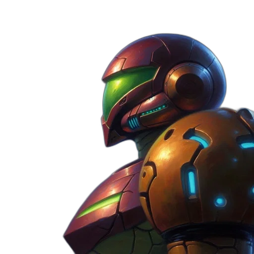 robot, concept art, 3d render, comic book art transparent PNG cut-out