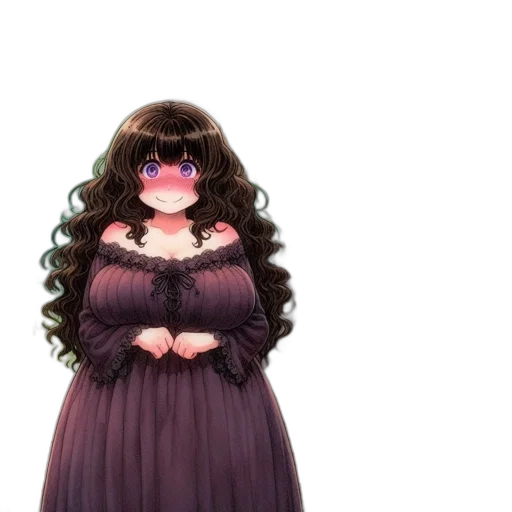 dress, hair, mask, face transparent PNG cut-out
