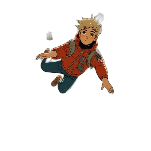creature, jacket, pixel art, concept art transparent PNG cut-out