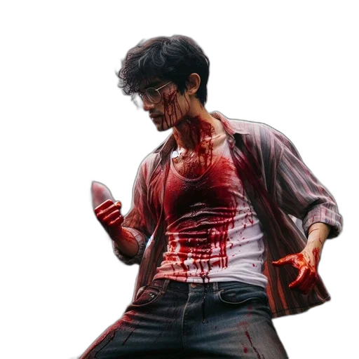 jacket, weapon, concept art, pixel art transparent PNG cut-out