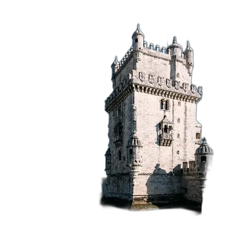building, crown, staff, 3d render transparent PNG cut-out