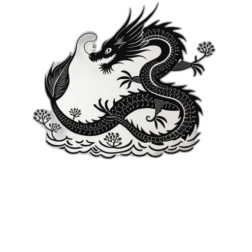 dragon, staff, animal, sword transparent PNG cut-out